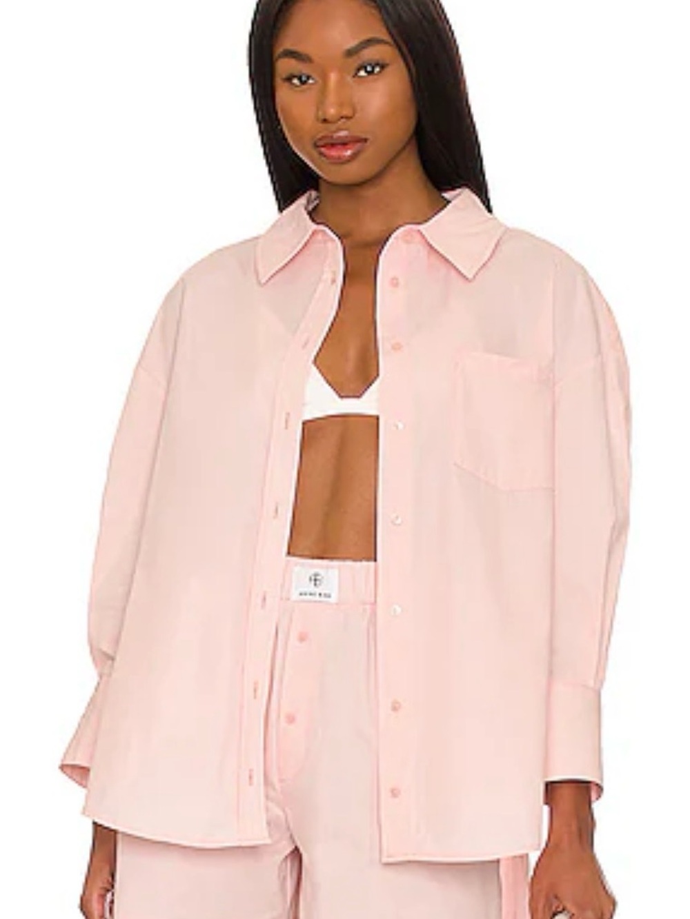 Anine Bing- Mika shirt in light pink, XS